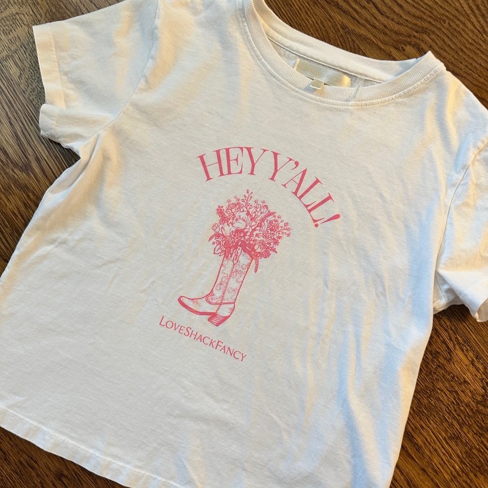 LOVESHACKFANCY Lia City Graphic Tee Dallas